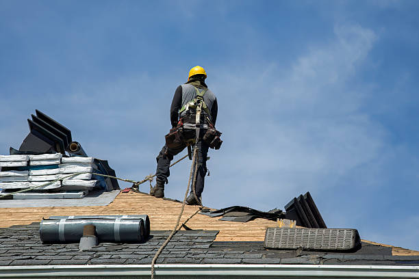 Professional Gutter Installation technician working in Josephine, PA
